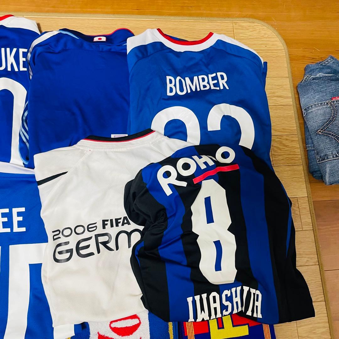 青*ソ様 サッカー　jリーグ 横浜マリノス　日本代表　ガンバ大阪　ゲームシャツ