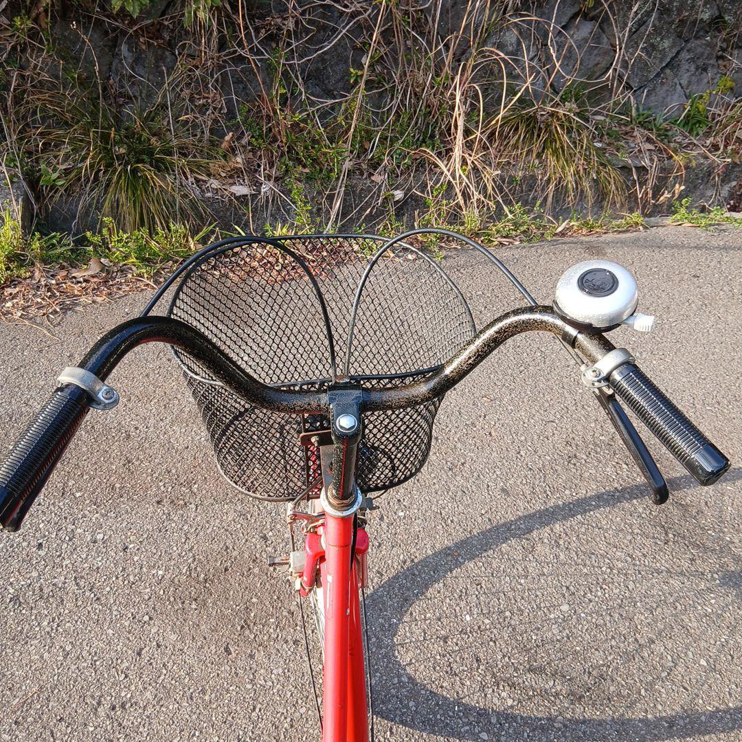 昭和レトロ 　当時物　自転車　26インチ　レッド　リアパンク　有料で交換します