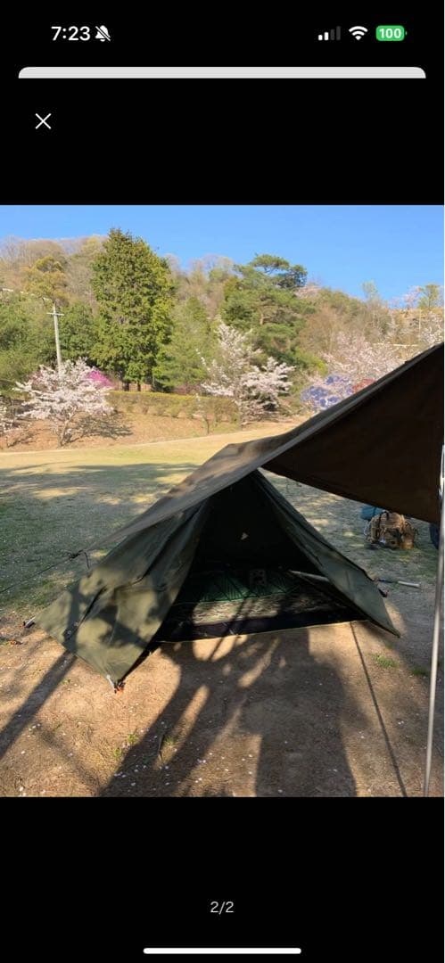 軍幕　ポーランド　サイズ2×2枚　ロシア軍×1枚