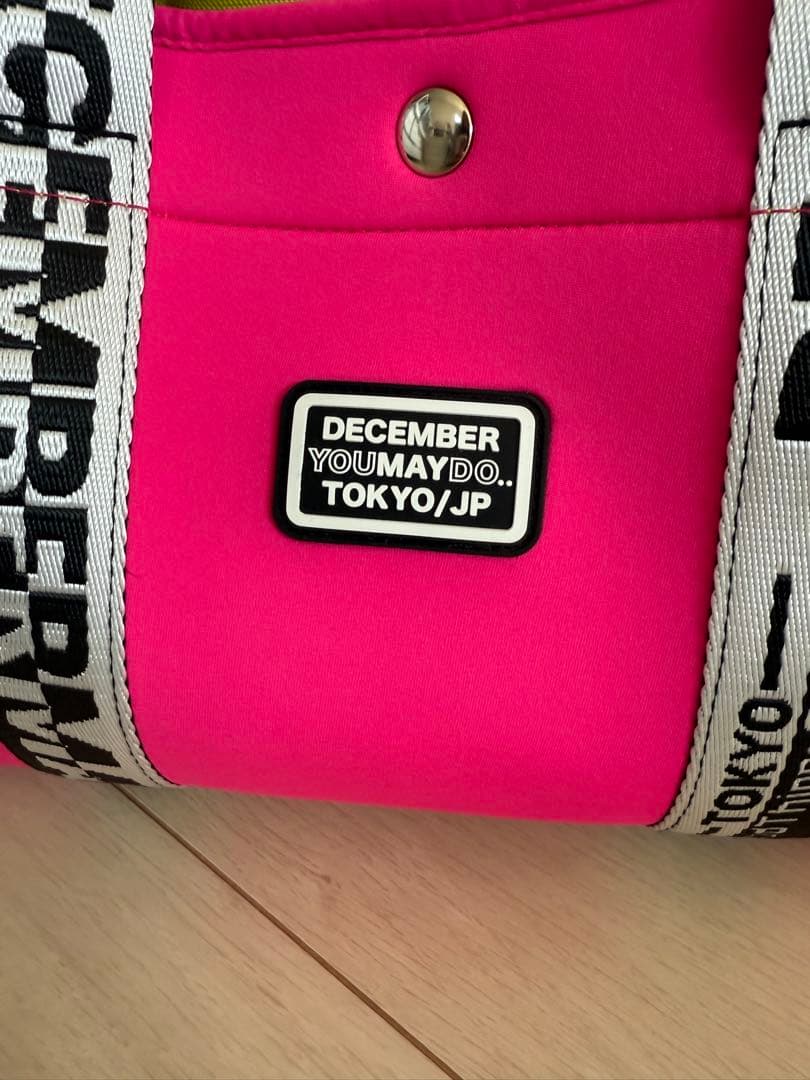 ☆美品☆DECEMBERMAY ピンク ラウンドバッグ