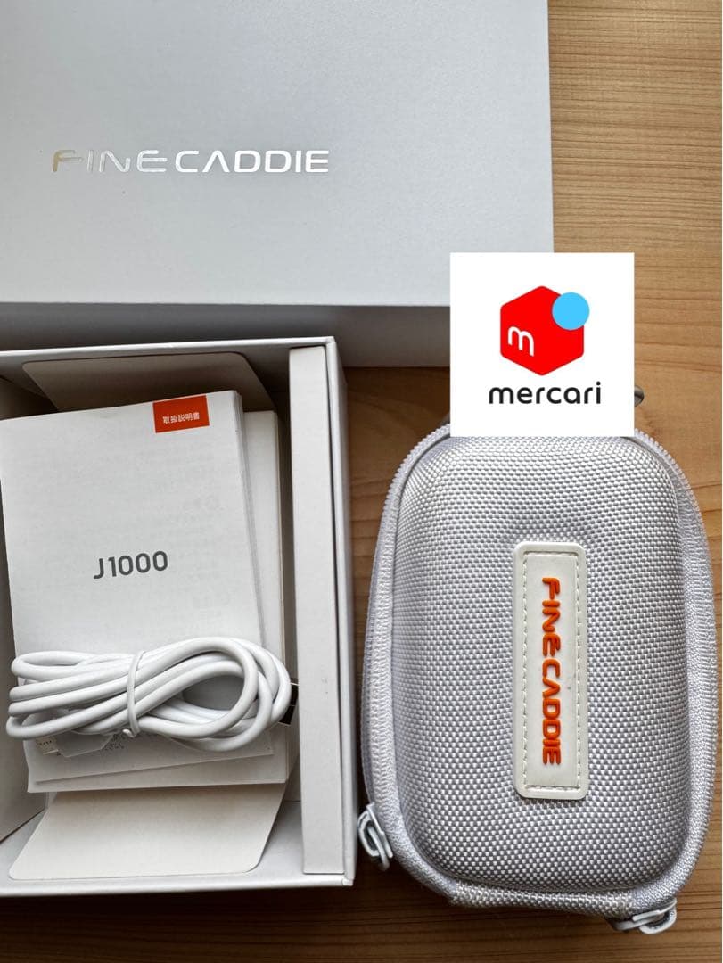 美品ファインキャディーJ1000 ホワイト上位モデルゴルフ用レーザー距離計