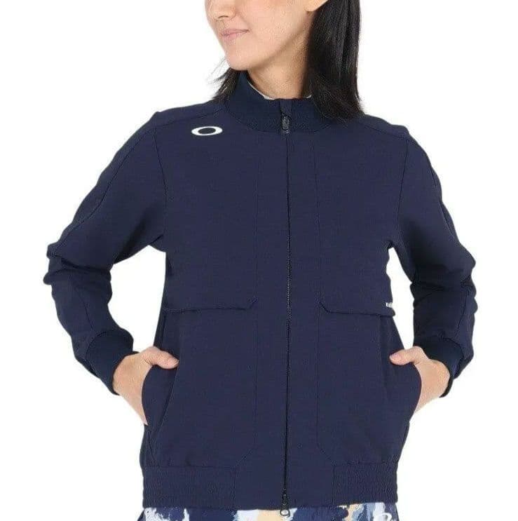 新品【オークリー】春夏 ELEVATE RIBジャケット ブルゾン 紺 XL