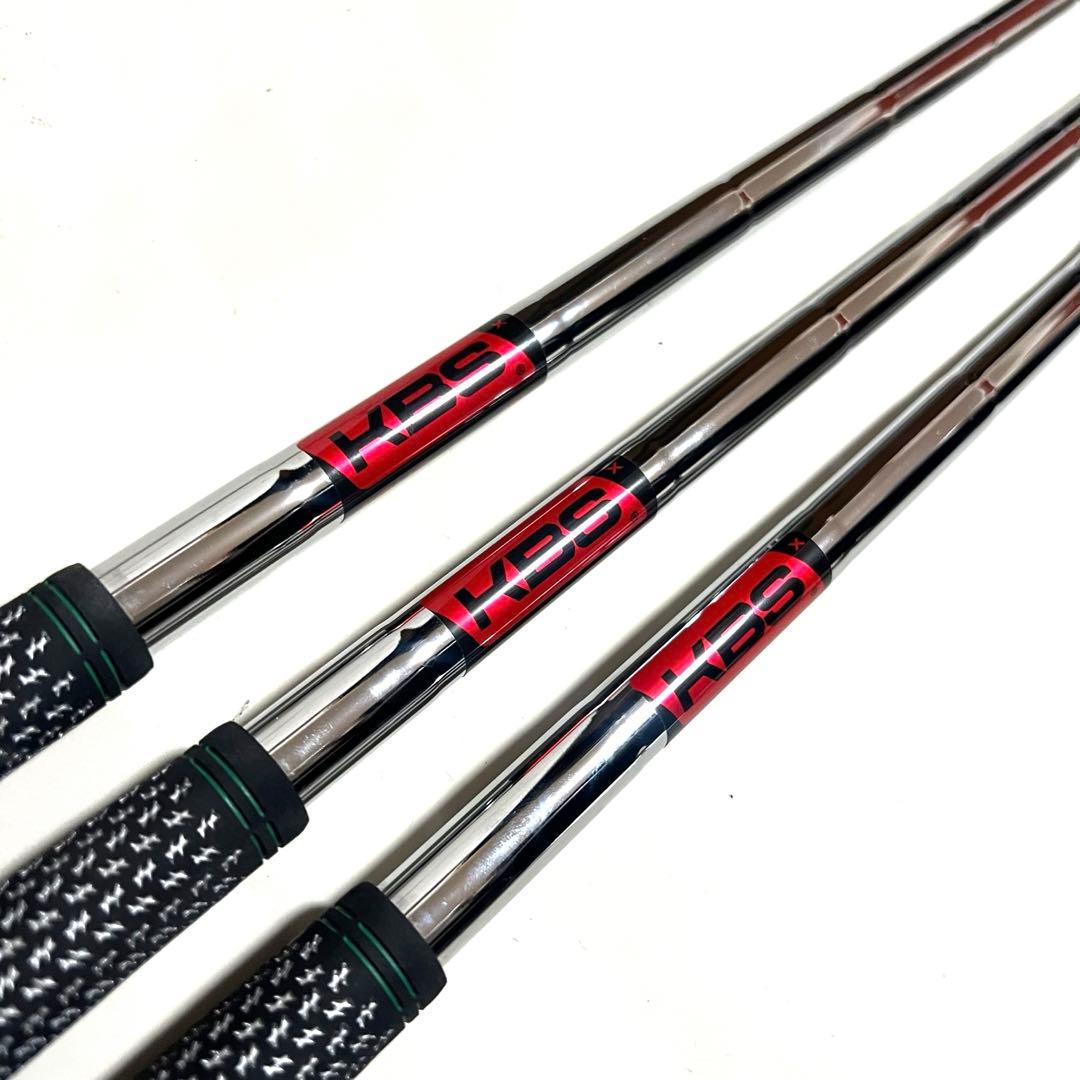 未使用 KBS TOUR シャフト 3本セット フレックスX TMグリップ付