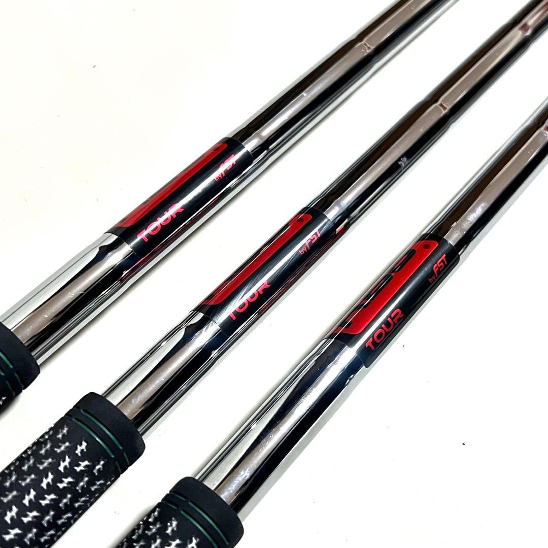 未使用 KBS TOUR シャフト 3本セット フレックスX TMグリップ付