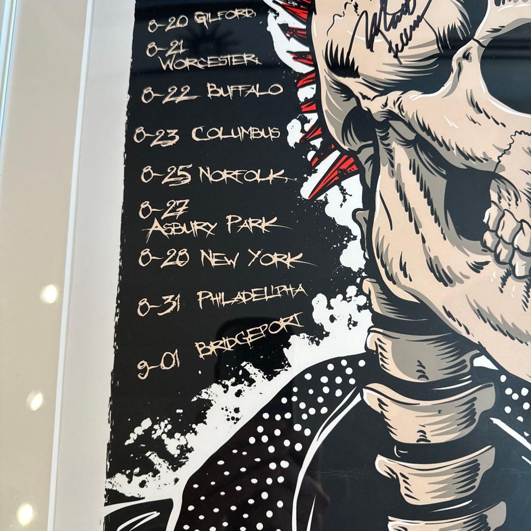 RANCID シルクスクリーンポスター　メンバーサイン入り