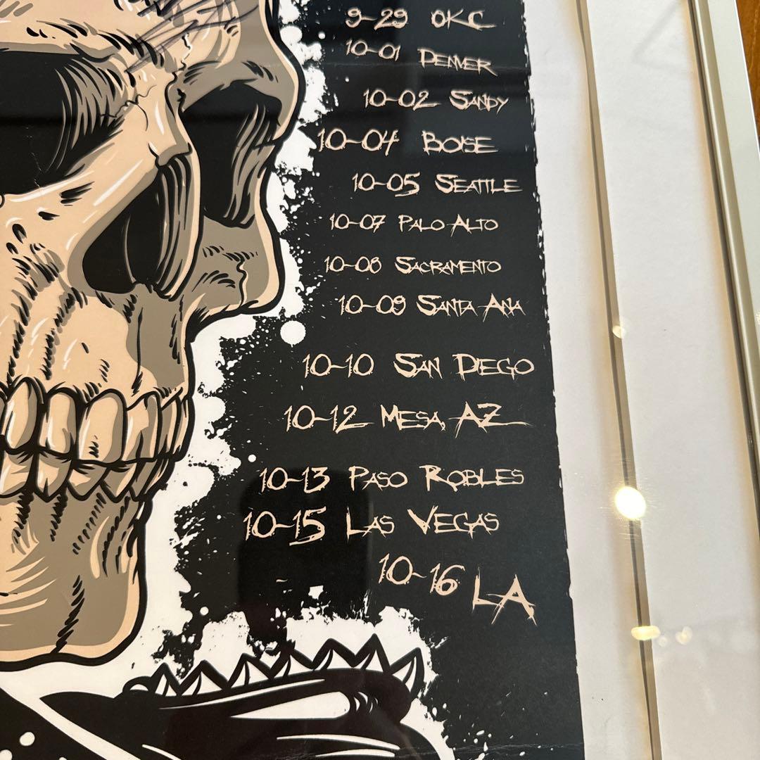 RANCID シルクスクリーンポスター　メンバーサイン入り