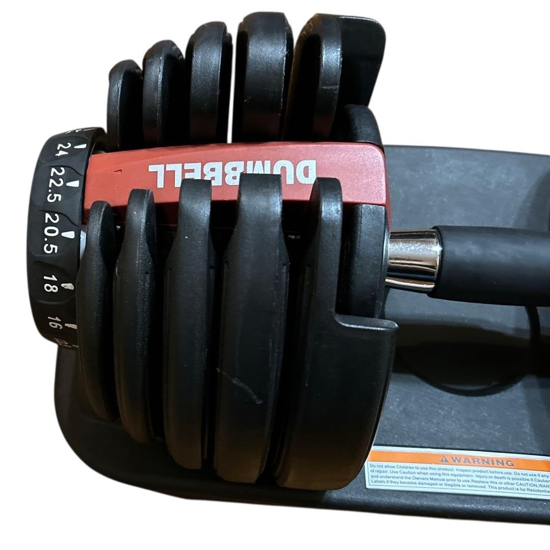 美品 DUMBELL① ダンベル 可変式 24kg TOPFILM