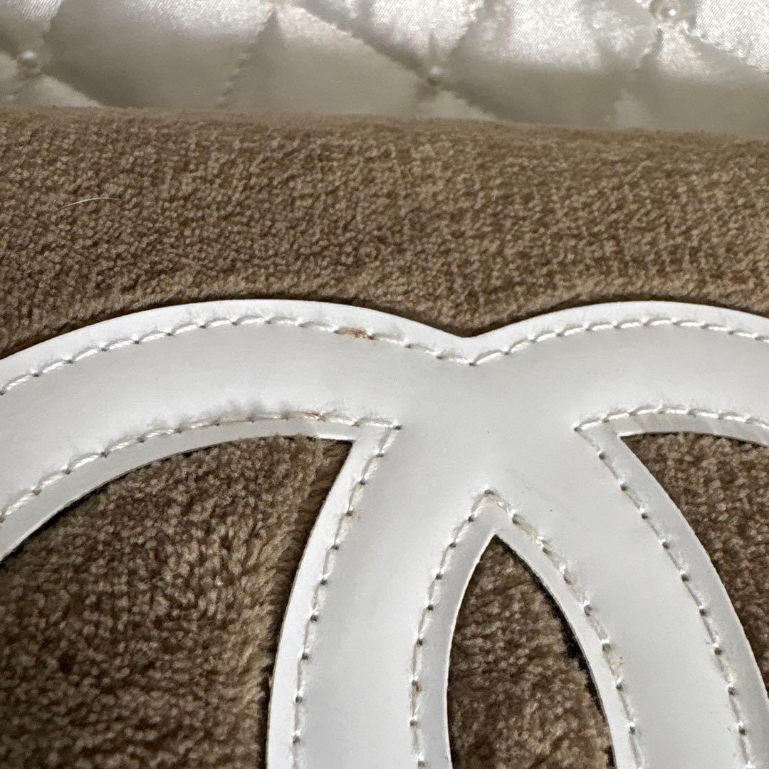 CHANEL シャネル ノベルティ ブラウン パイル ショルダーバッグ 斜め掛け