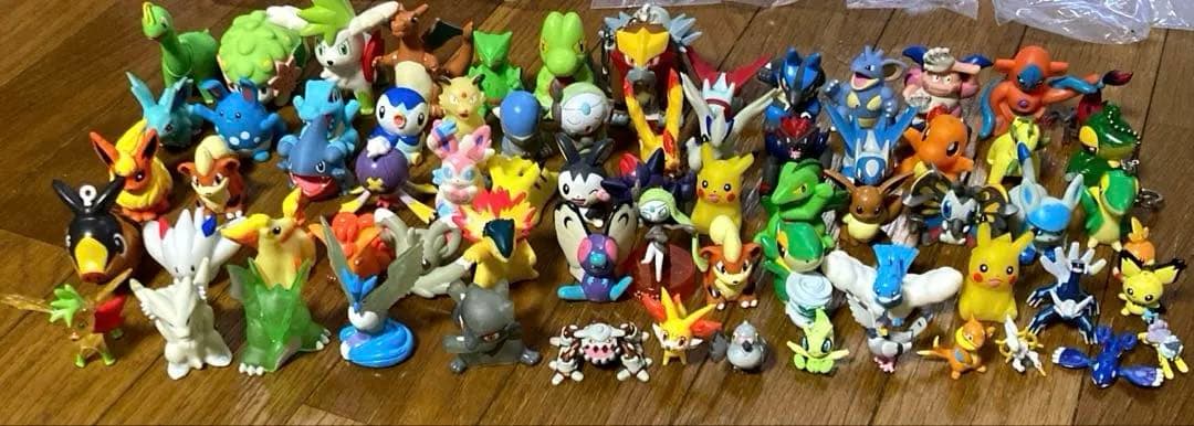 ポケモン　モンコレ　フィギュア　指人形　70体　まとめ売り　おまけ付き