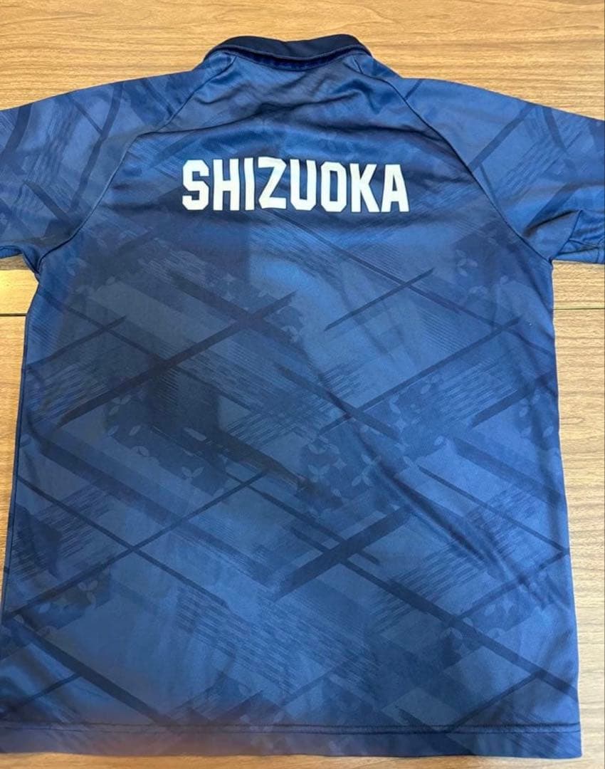 静岡国体Mizuno ダークブルー シャツ