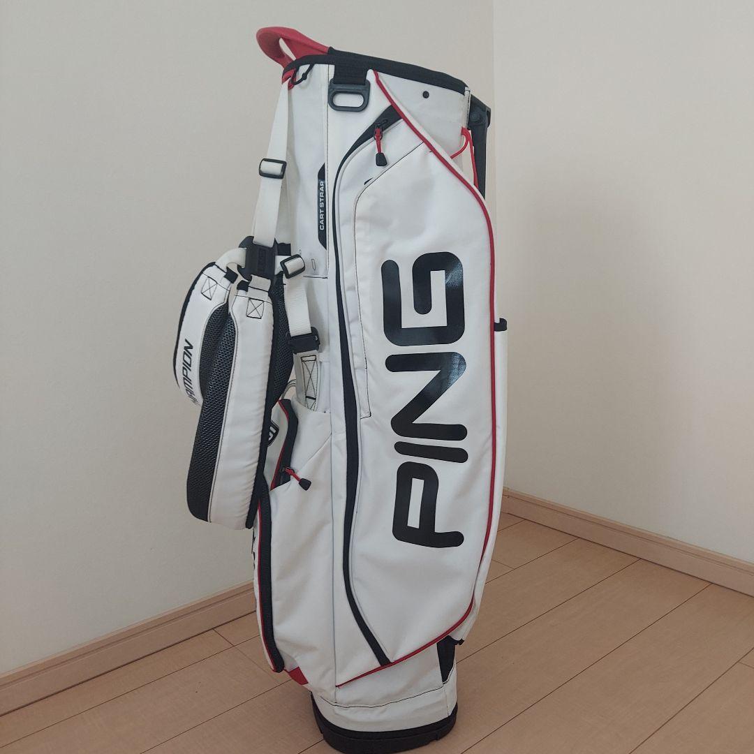 PING ピン キャディバッグ 軽量 スタンド ホワイト ★良品