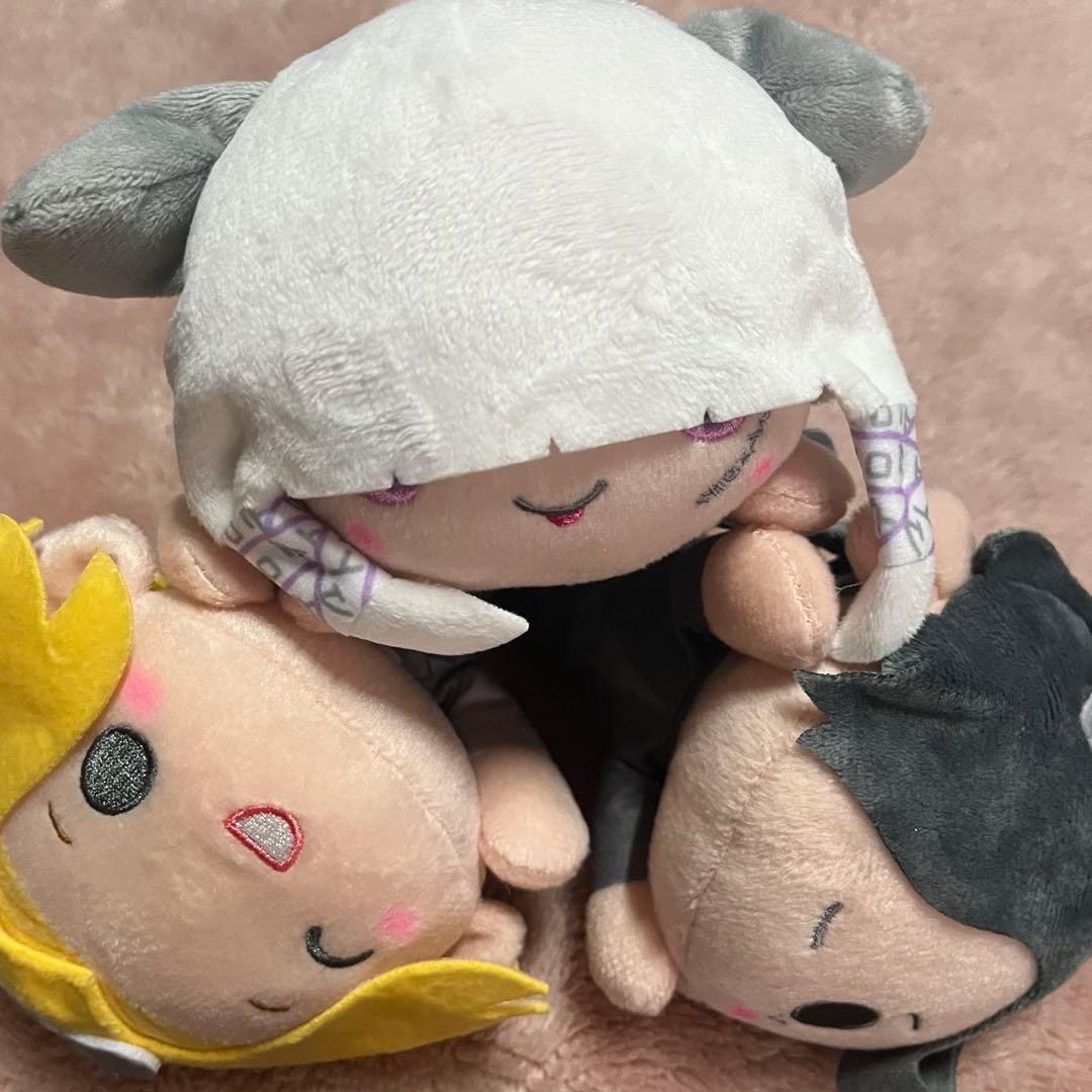 真天地開闢集団 ジグザグ×サンリオキャラクターズ寝そべりぬいぐるみ 全3種セット