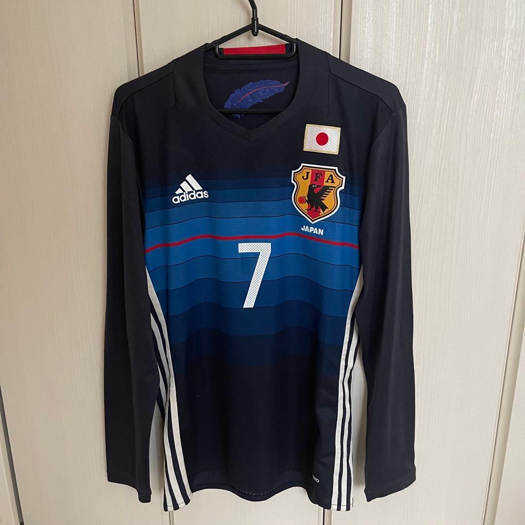 日本代表2016年柏木陽介　サッカーユニフォーム　長袖　adidas