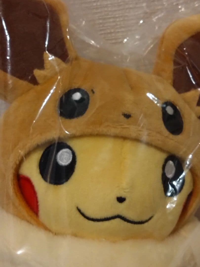 ポンチョを着たピカチュウ　イーブイ　ポケセン限定　未使用　タグ付き