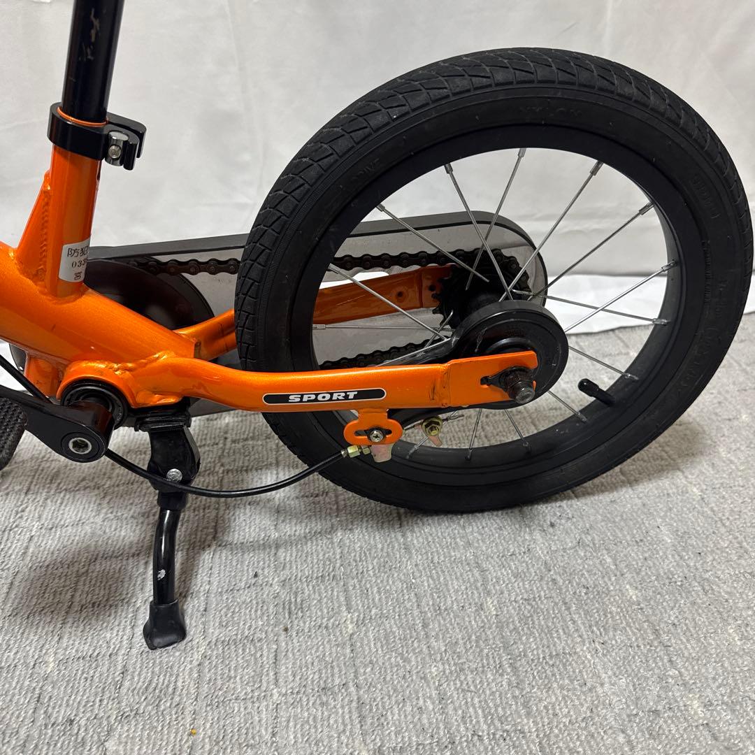 B138 STRIDER ストライダー14X オレンジ ペダル付 スタンド付