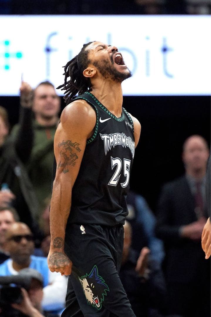デリックローズ 25 TIMBERWOLVES ウォームアップウェア　NBA