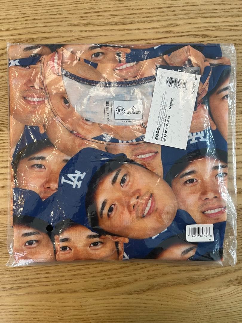 【新品•未開封】LAドジャース 大谷翔平 顔プリント Tシャツ