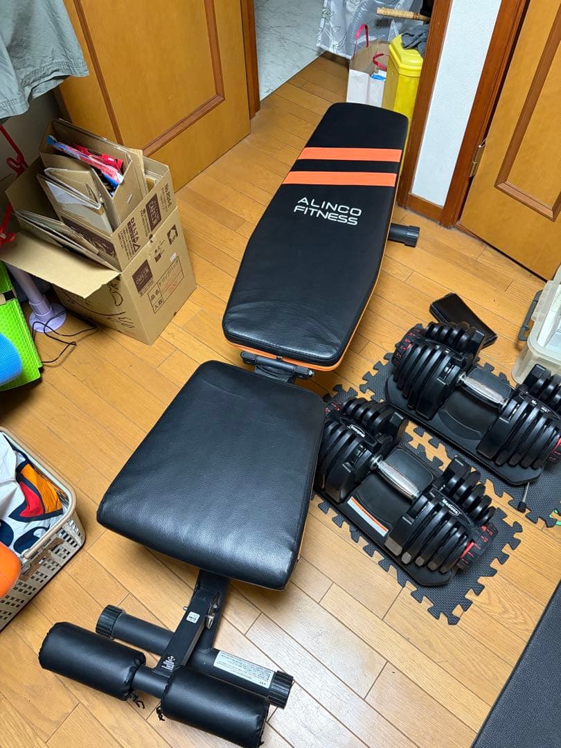 Motions 可変式ダンベル40㎏×2 トレーニングベンチ付き