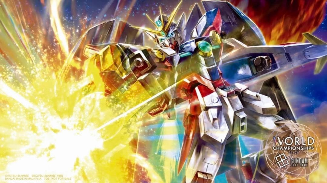 ガンダムカードゲームWCS25-26エリア予選優勝トロフィー&入賞プレイマット