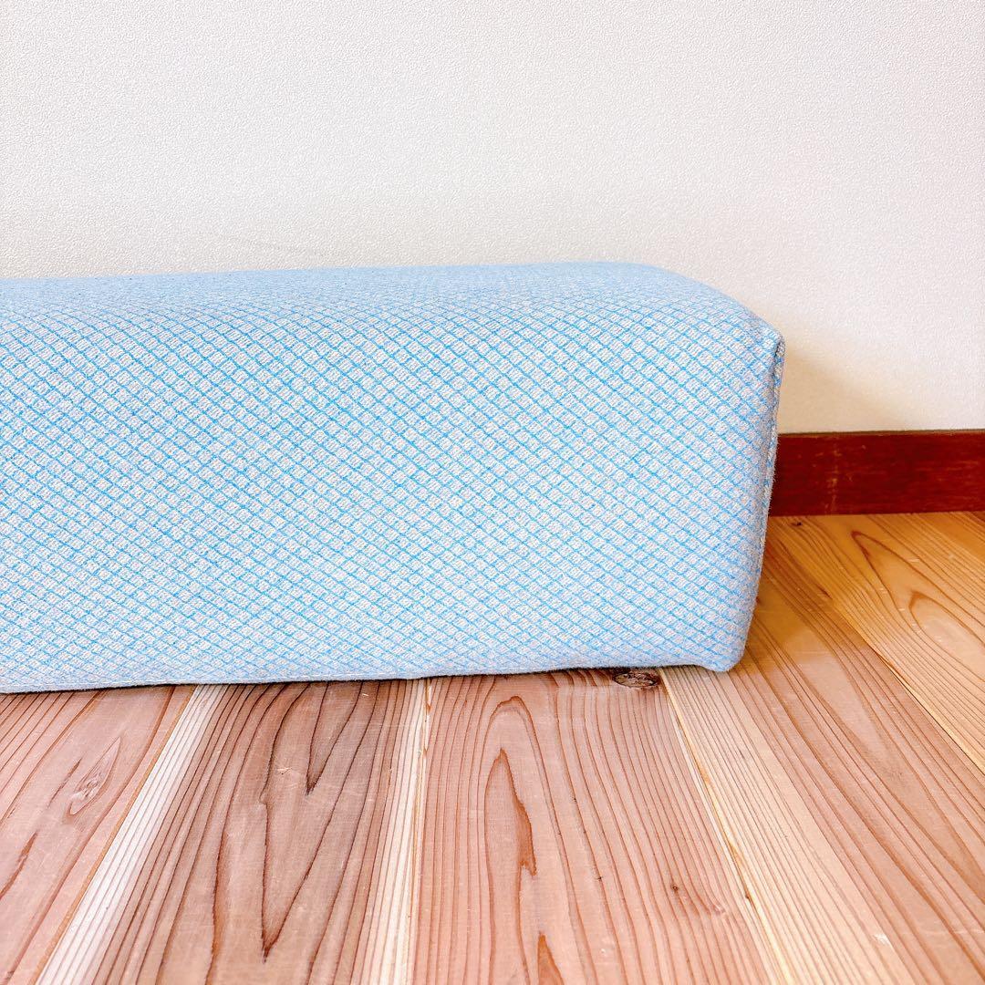 【良品】 ACTUS アクタス キューブスツール STOOL 水色×グレー