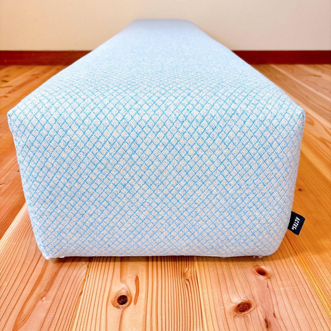 【良品】 ACTUS アクタス キューブスツール STOOL 水色×グレー