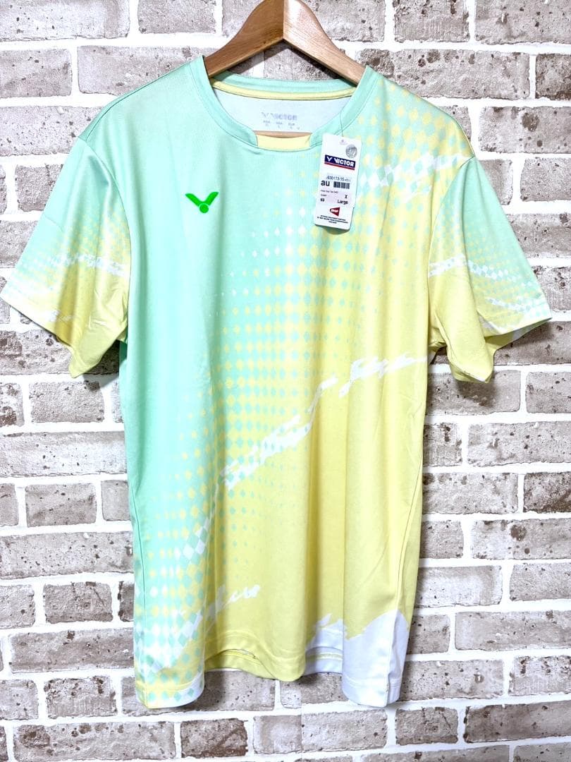 【早い者勝ち✨】新品 ビクター メンズ ゲームシャツ XL 総柄 バドミントン