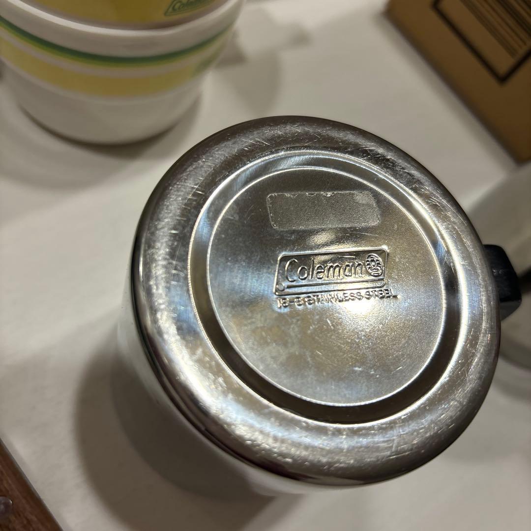 USED・Coleman・コールマン・食器＆カトラリーセット