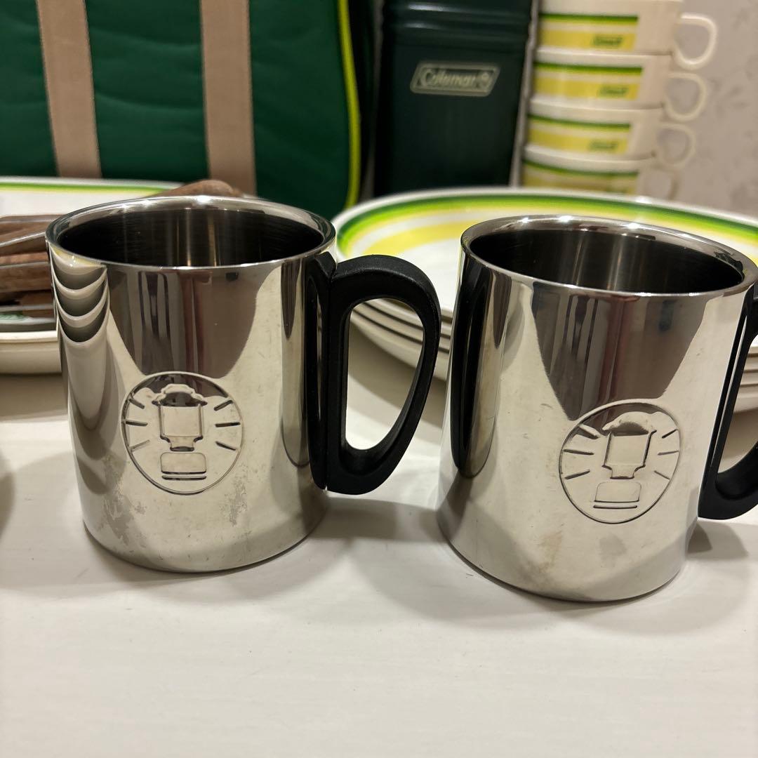USED・Coleman・コールマン・食器＆カトラリーセット
