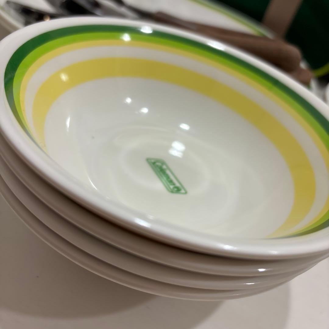 USED・Coleman・コールマン・食器＆カトラリーセット