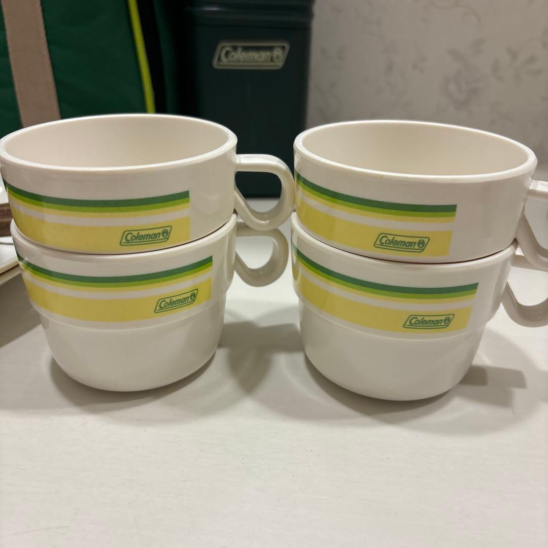 USED・Coleman・コールマン・食器＆カトラリーセット