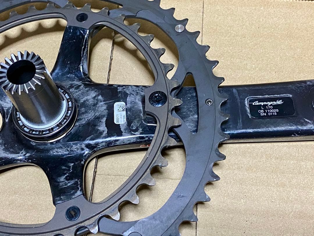 カンパ　スーパーレコード チタン　53/39 170mm クランク　中古