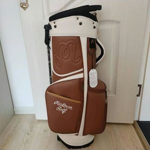 マルボンゴルフmalbon golf マルボン キャディバッグブラウン新品