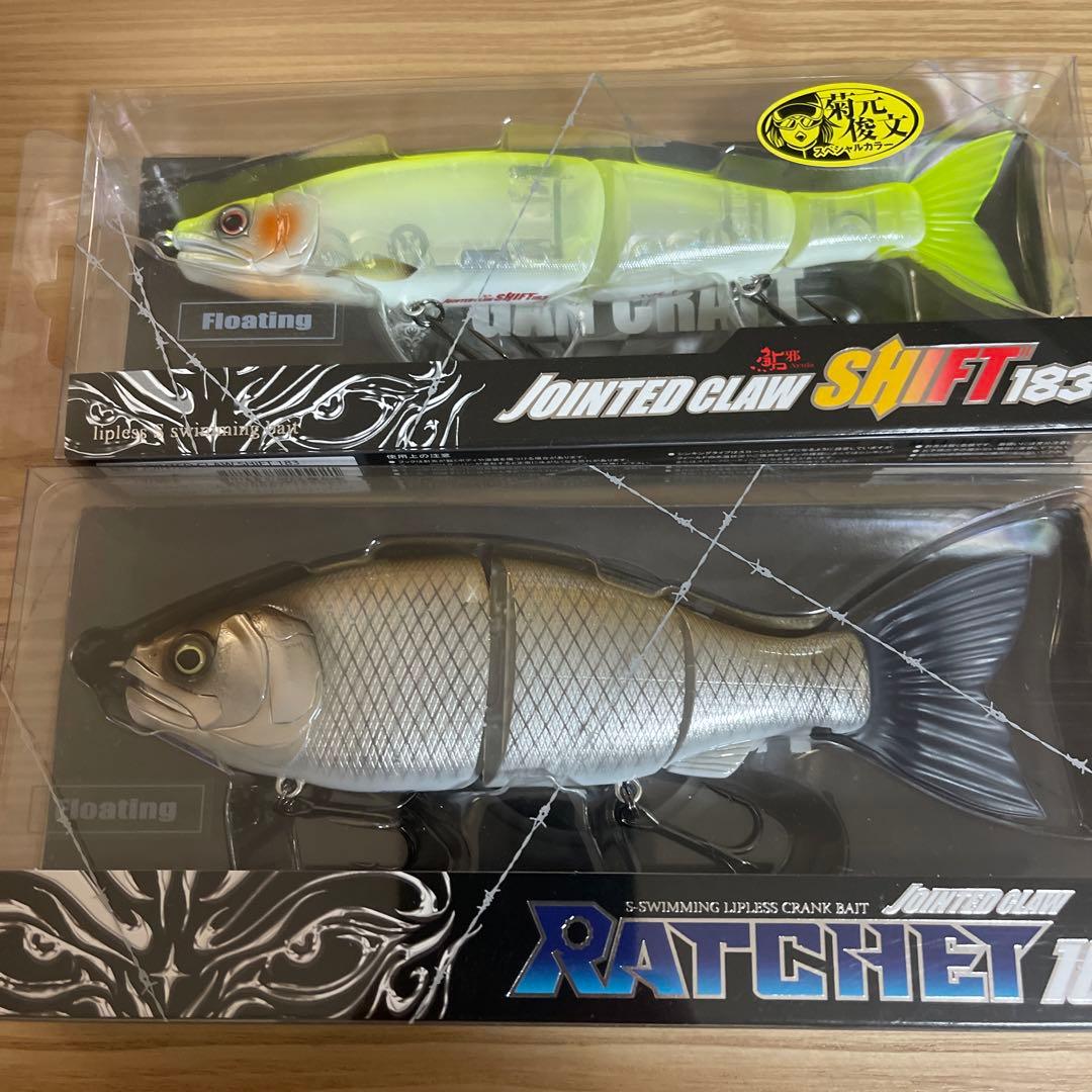 ①ラチェット184とジョインテッドクローシフト183のセット