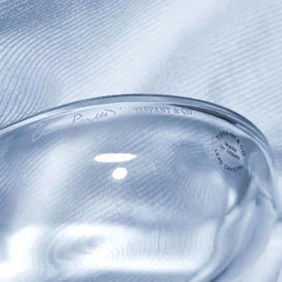 未使用シール付き　Tiffany & Co. 蓋付きハート型ガラストレイ　箱有り
