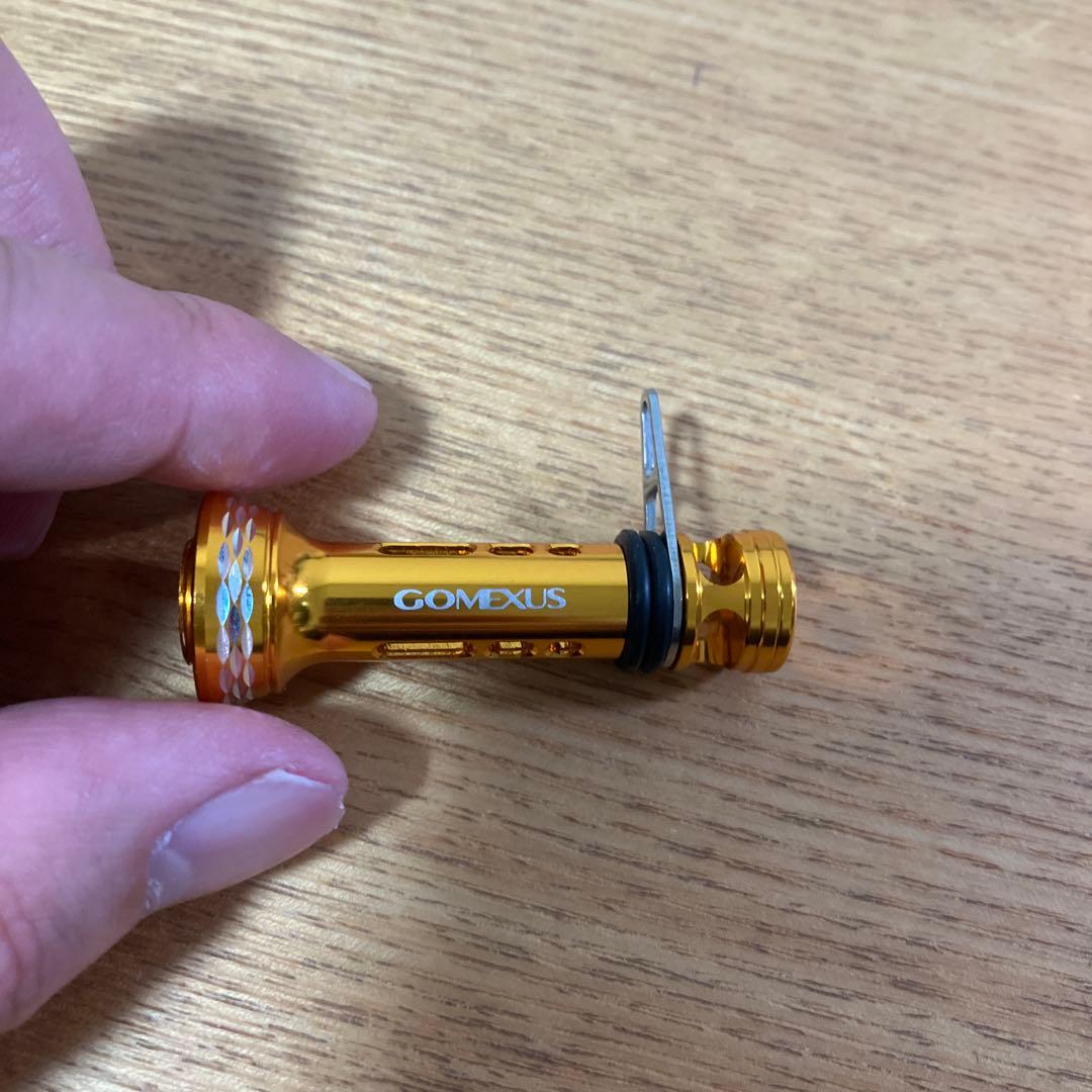 美品　早い物勝ち　ダイワ用45mm ハンドル　ザイオンノブ　ゴメクサス　スタンド