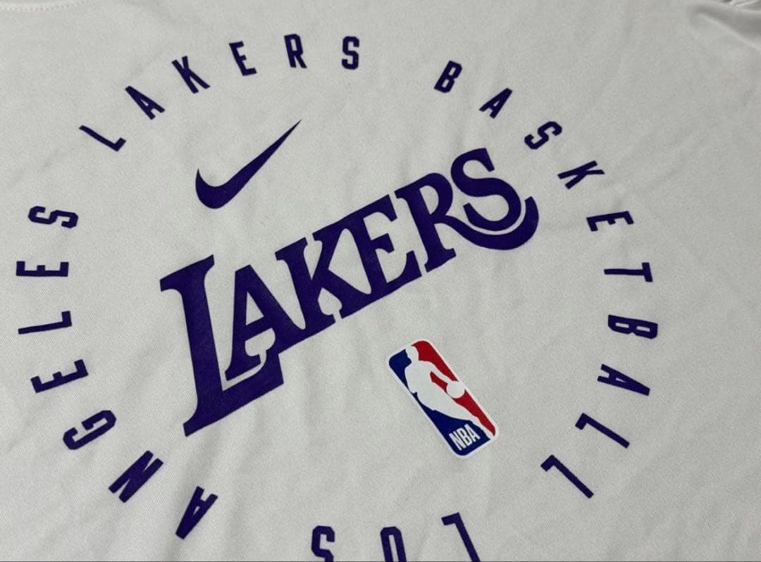 ナイキレイカーズNBA25シーズン選手支給品UsedプラクティスTシャツMサイズ