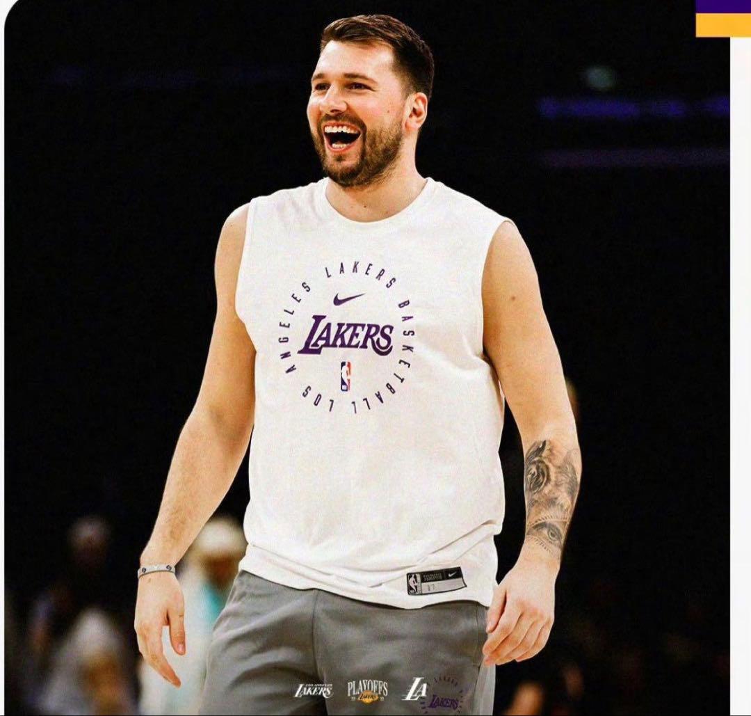 ナイキレイカーズNBA25シーズン選手支給品UsedプラクティスTシャツMサイズ