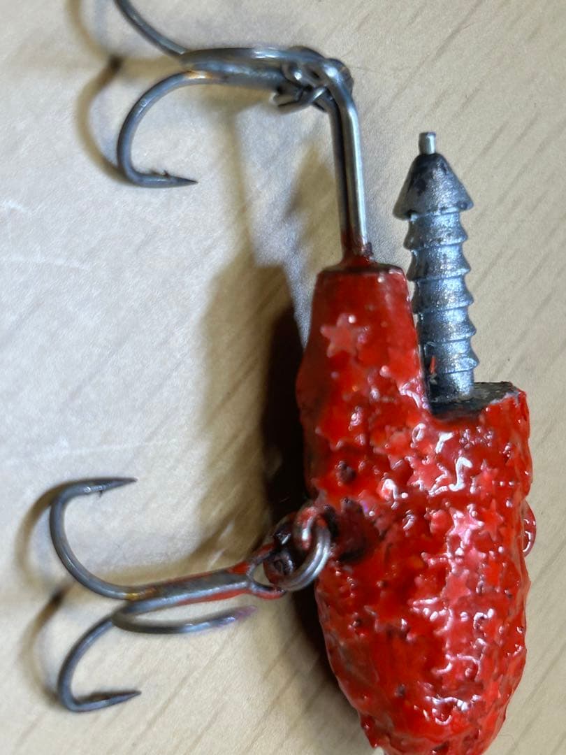 改造vj沖堤イワシ28g（動作確認のためワンキャストで高切れ）