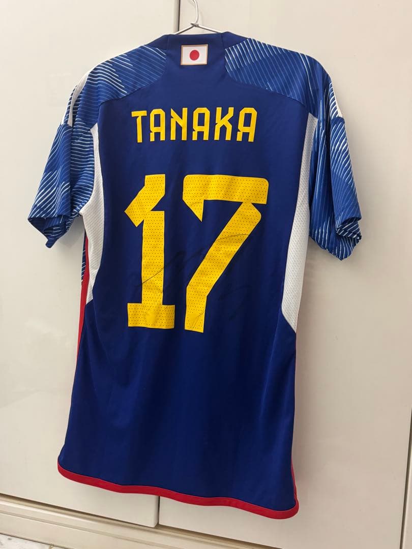 adidas★サッカー日本代表★田中碧★サイン★メンズＭ
