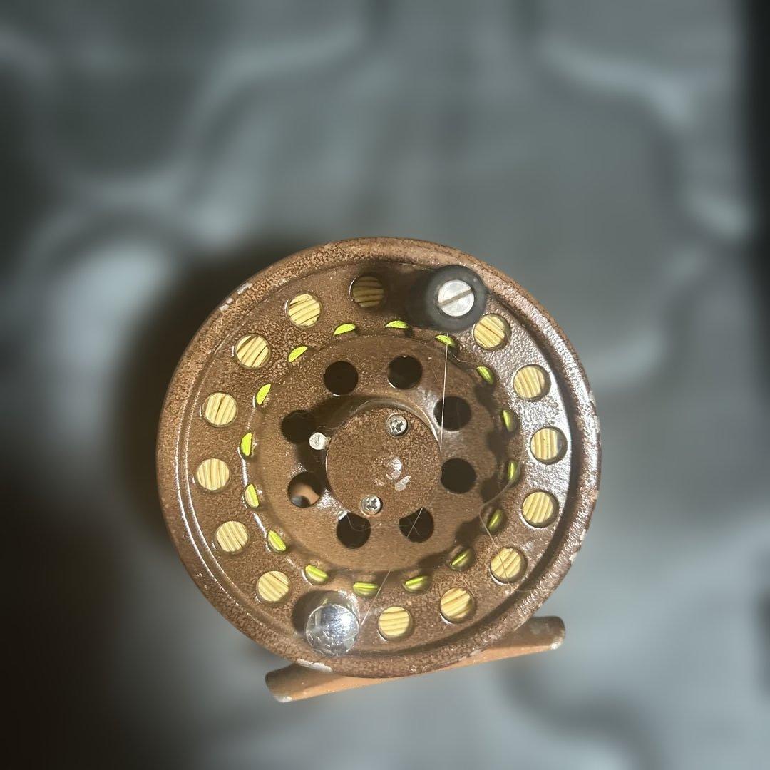 フライロッドとブロンズリールのセット