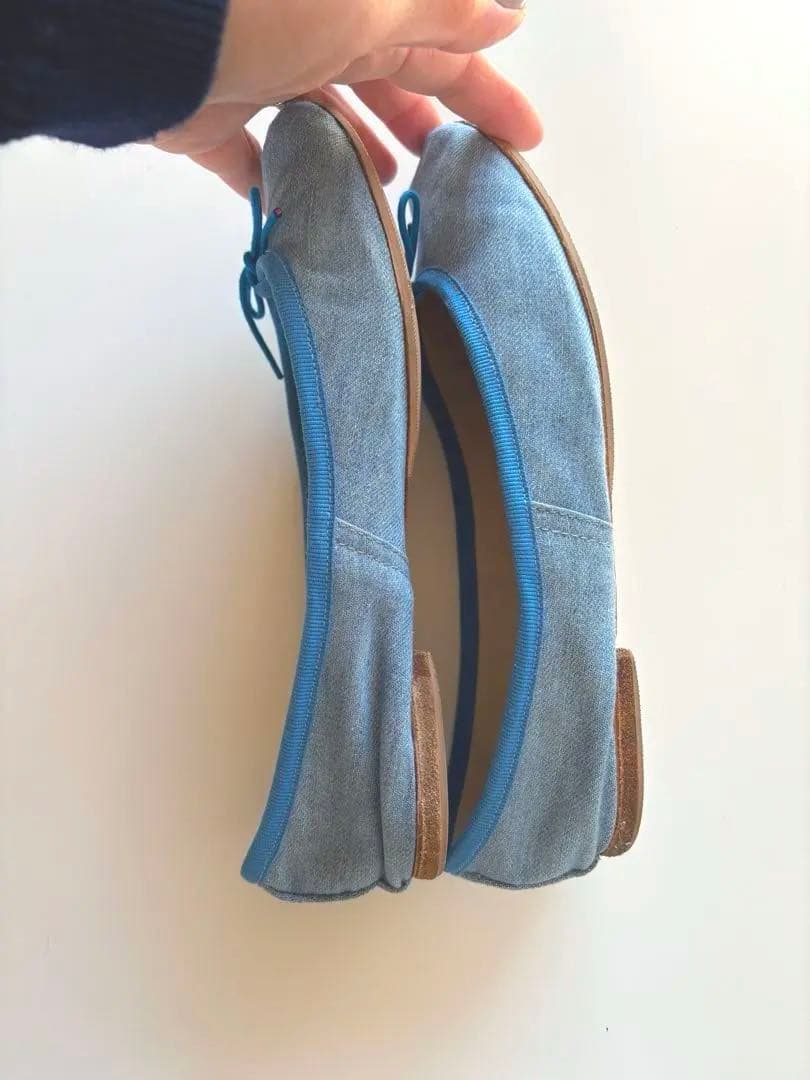 E. Porselli デニム　サイズ38 バレエshoes