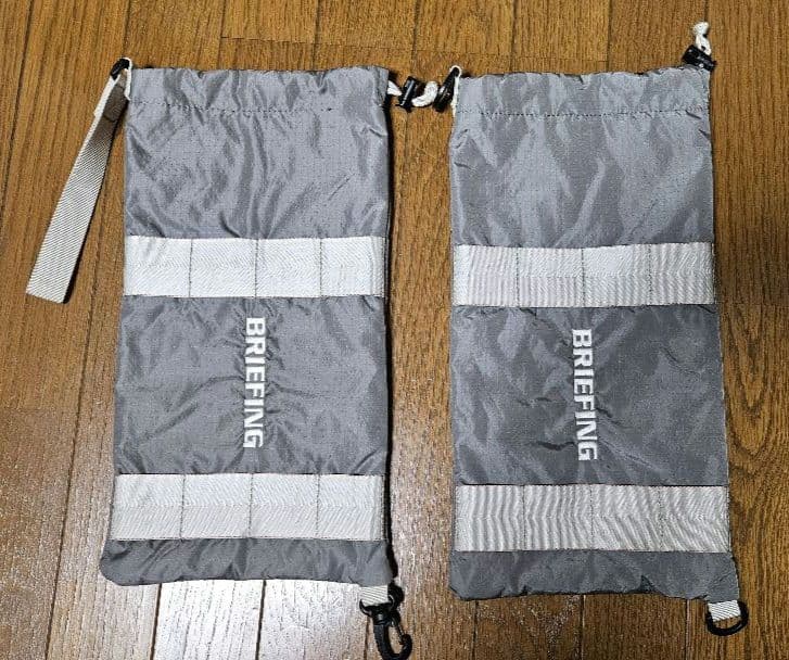 BRIEFING シューズバッグ セパレート2個セット グレー