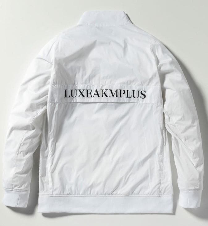 【新品】LUXEAKMPLUS 軽量ハーフジップトラックジャケット 白　M