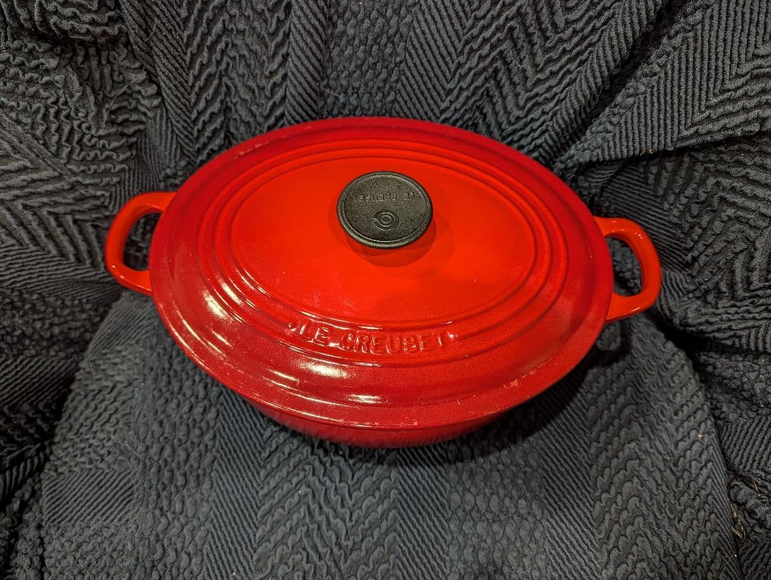 ARASHI　ル・クルーゼ　ココット　オーバル　27cm　チェリーレッド