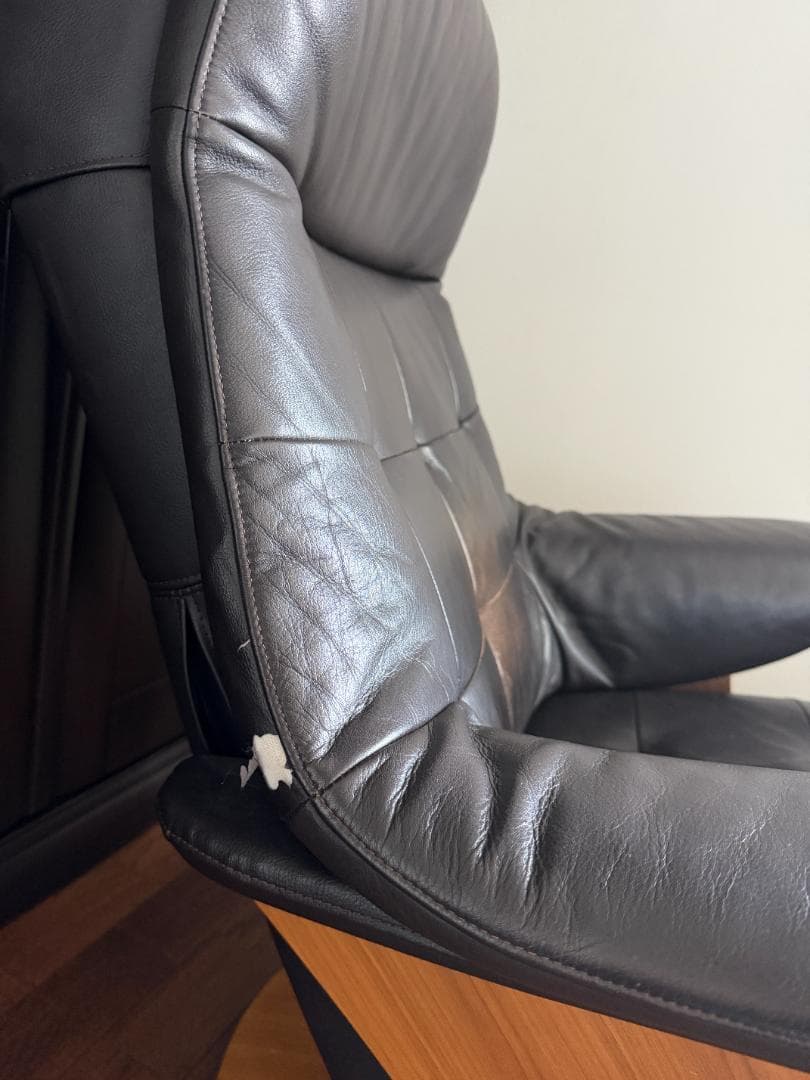 【ジャンク品】カリモク RU7250本革 1人掛けソファ ザファースト