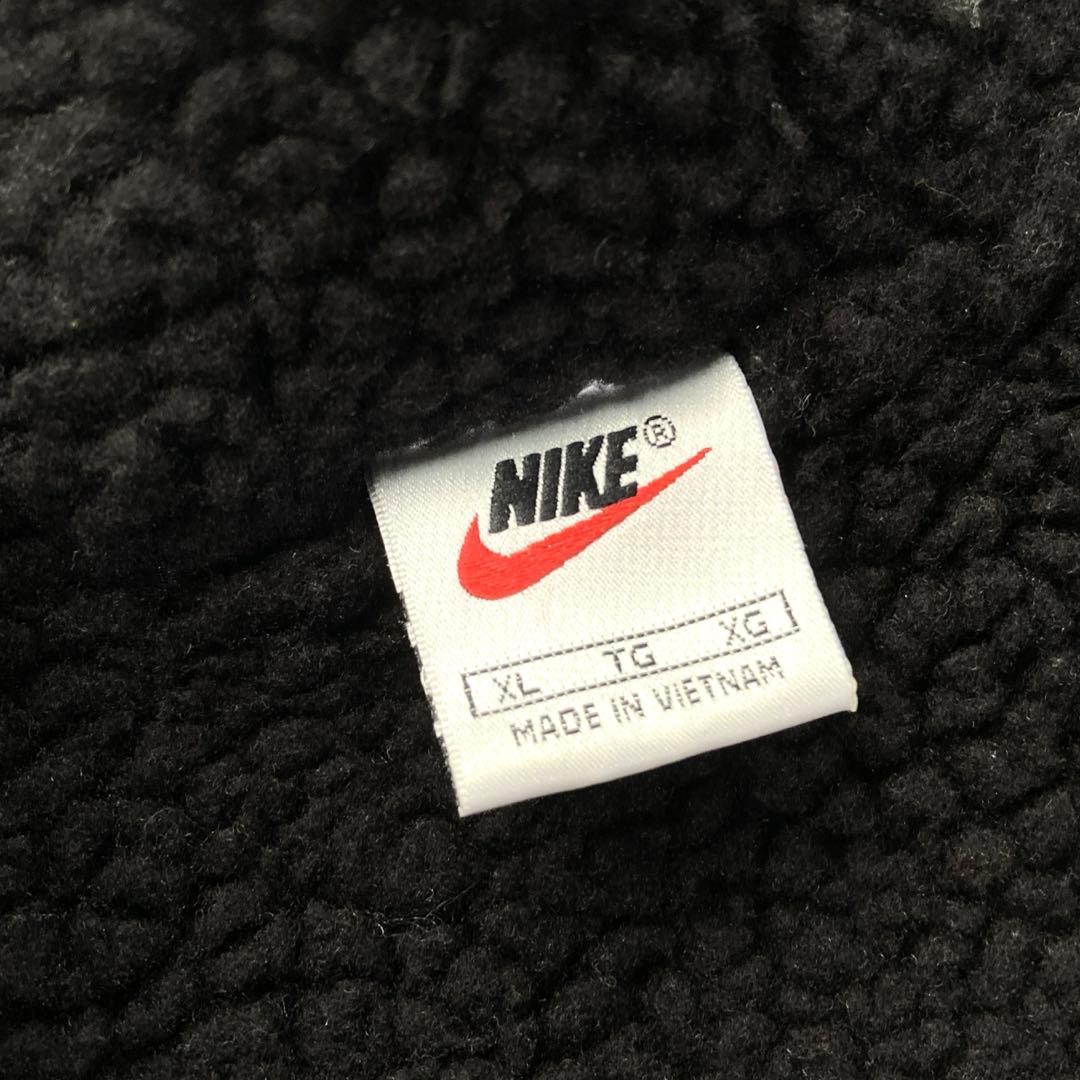 NIKE ナイキ ベンチコート ロングコート ボア 大きいサイズ ブラック XL