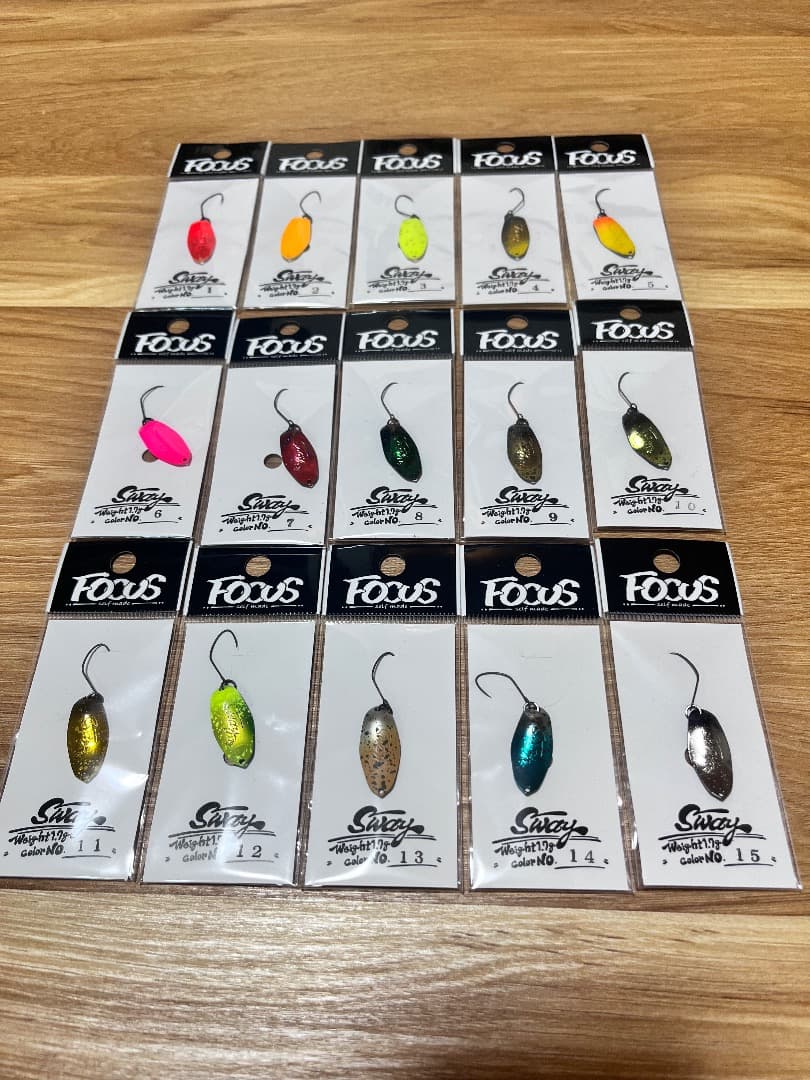 フォーカス スウェイ 1.7g　全15色セット　Sway　Focus