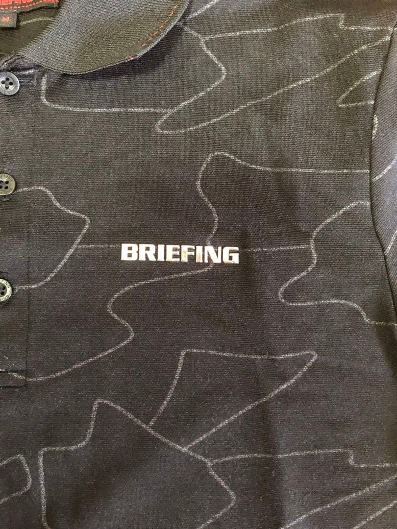 BRIEFING ブラック ポロシャツ Mサイズ