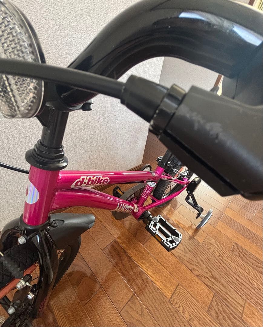 d-bike 子供用自転車 ピンク 補助輪付き　16インチ