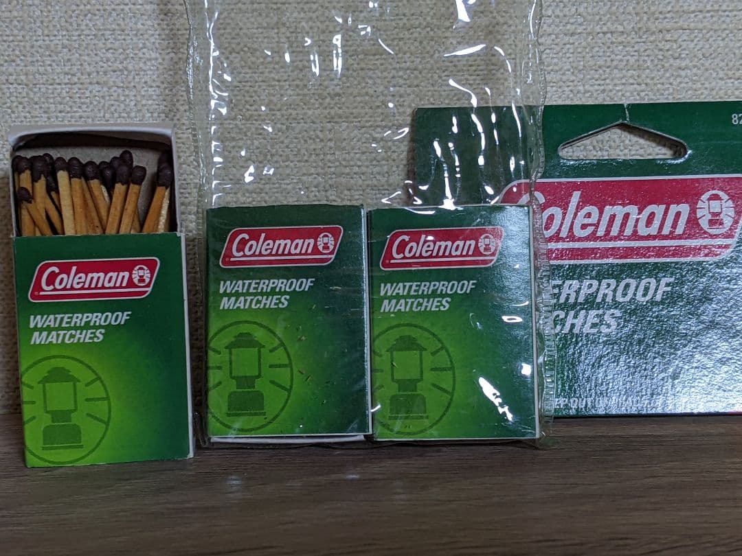 コールマンアルミファネル、マグカップ、マッチ 計4点セット